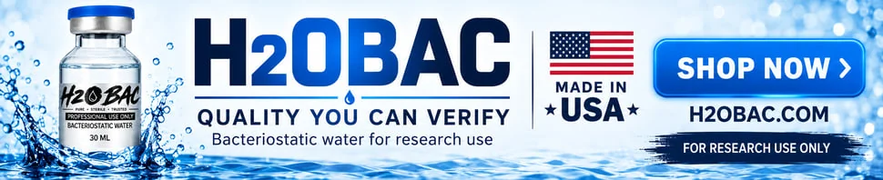 Bacteriostatic water from H20 BAC