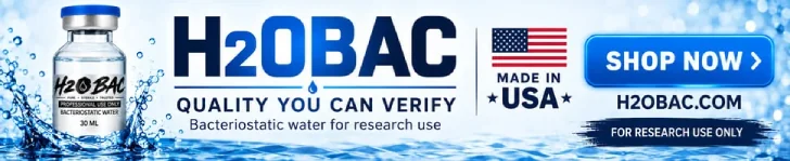 Bacteriostatic water from H20 BAC